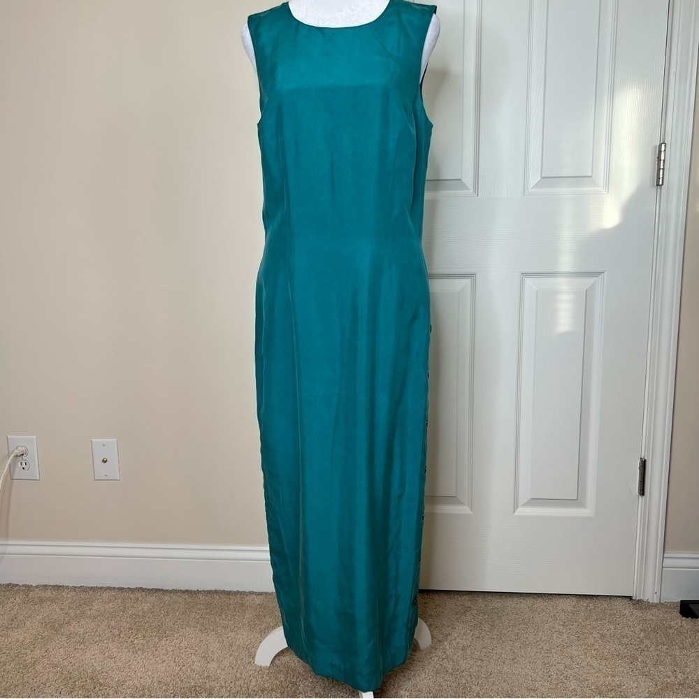 ! Patrick Sleeveless Mixi Dress, 100%Pure Silk